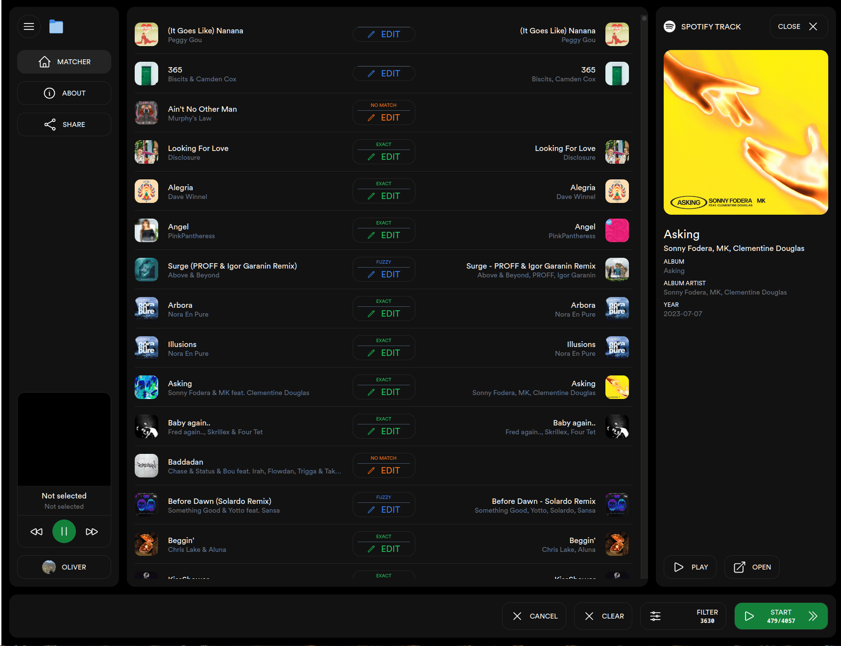 Directory to Spotify screenshot four